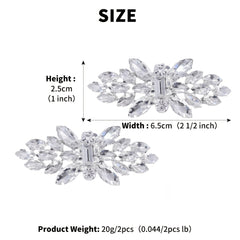 Rhinestone Shoe Clips DIY Floral Shoe Buckle Wedding Party