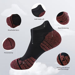 4 Pairs Unisex Cotton Compression Ankle Socks