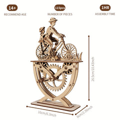 3D Wooden Puzzle DIY Model Kit Father Daughter Assembly Creative Decoration