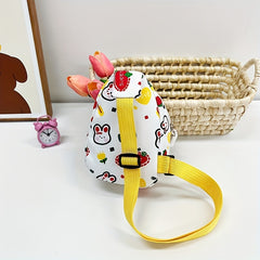 Kids Cartoon Bunny Crossbody Chest Bag for Ages 1-6