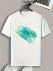 Pattern Print Men's Graphic T-shirt for Summer
