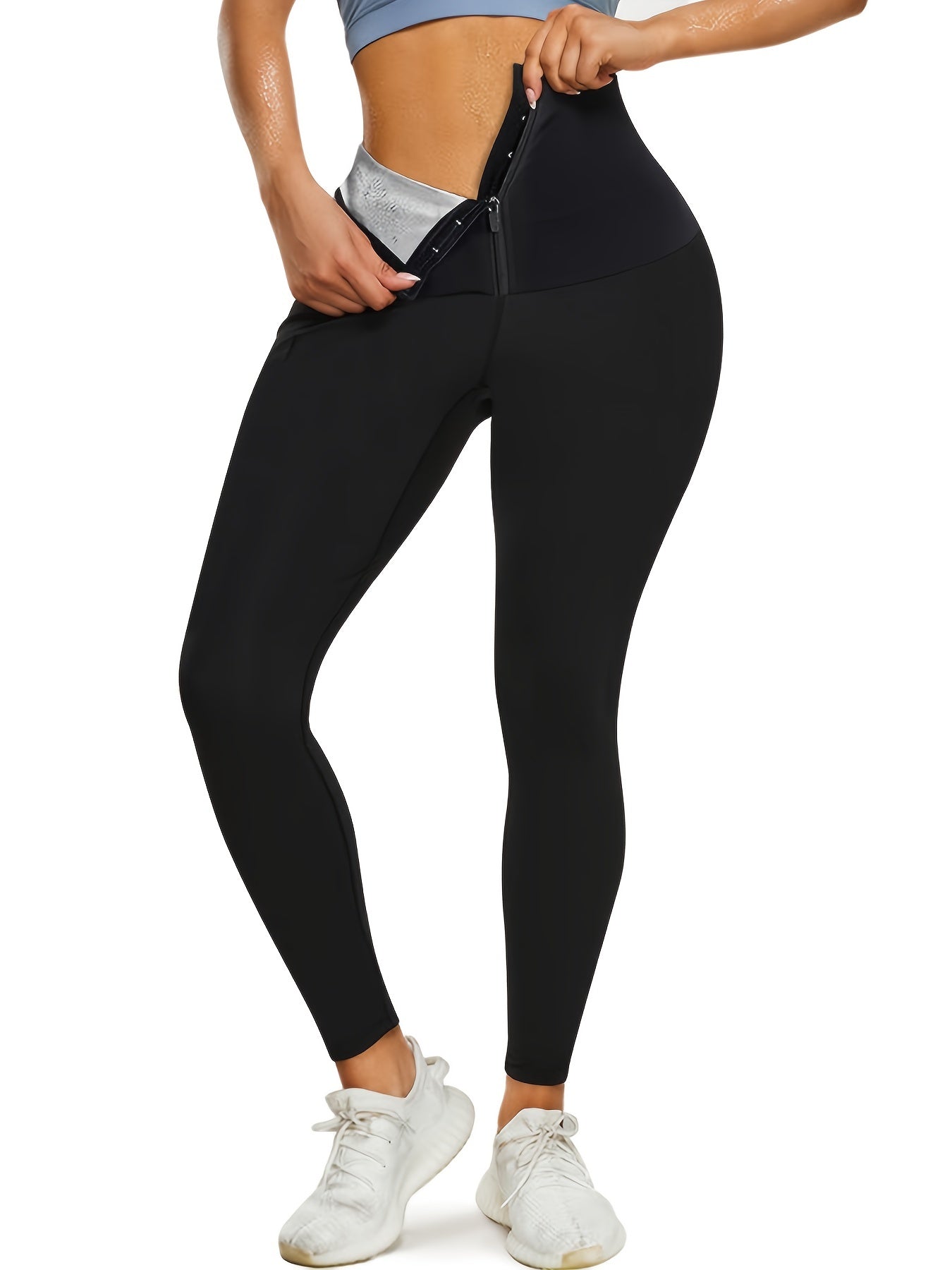 Sauna Sweat Pants Women High Waist Compression Slimming Legging