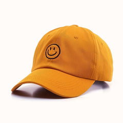 Embroidery Happy Face Baseball Cap Hip Hop Bboy Snap