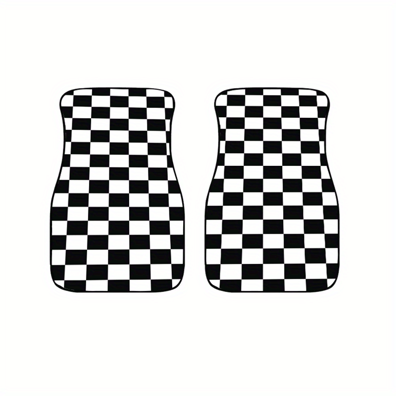 Checkerboard Car Foot Pad Cover - Upgrade Your Interior Style