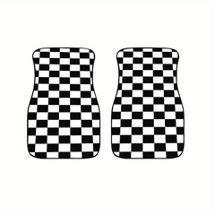 Checkerboard Car Foot Pad Cover - Upgrade Your Interior Style