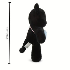 Cute Kitten Plush Toy Fish Backpack with Bow Tie