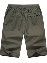Men's Drawstring Casual Loose Shorts with Side Pocket