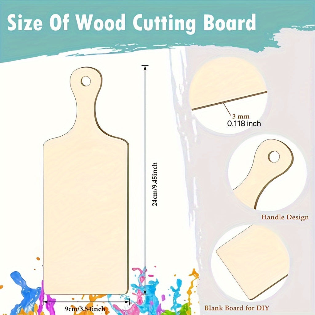 Wooden Chopboard DIY Wooden Chips Cross Border Graffiti Wooden Chips