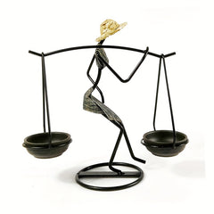 Rustic Character Candlestick for Romantic Dining Table Decoration