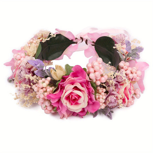 Adjustable Flower Headband for Women