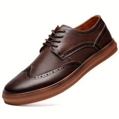 Men's Brogue Derby Shoes Non Slip Dress Shoes For Wedding Business