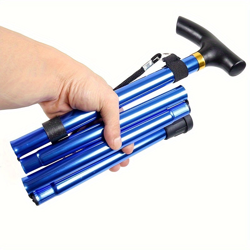 Telescopic Trekking Pole Folding Cane Crutch for Outdoor Camping Hiking