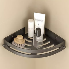 Plastic Storage Rack for Kitchen Bathroom Toilet Wall Mounted Triangle Shelves