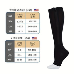 Toeless Compression Socks for Yoga & Fitness - Sports Thigh Long Stockings