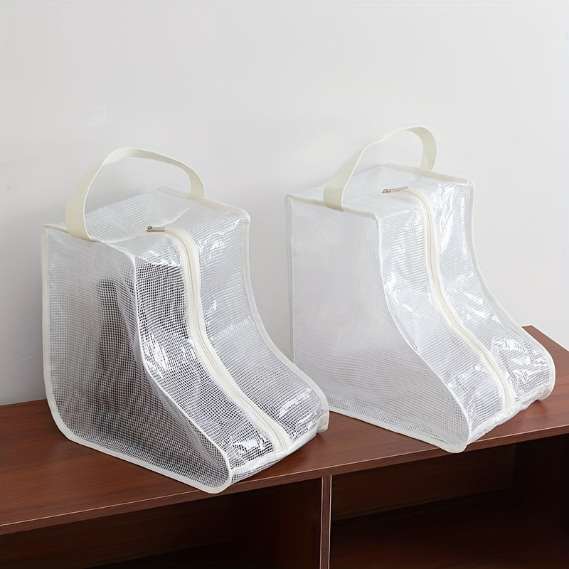 Boots Storage Bag Zipper Lightweight Protective Cover Dust-proof Shoe Container