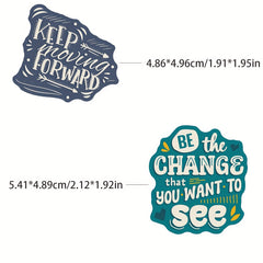 50pcs Inspirational Words Stickers Waterproof Decals for Laptop Water Bottle