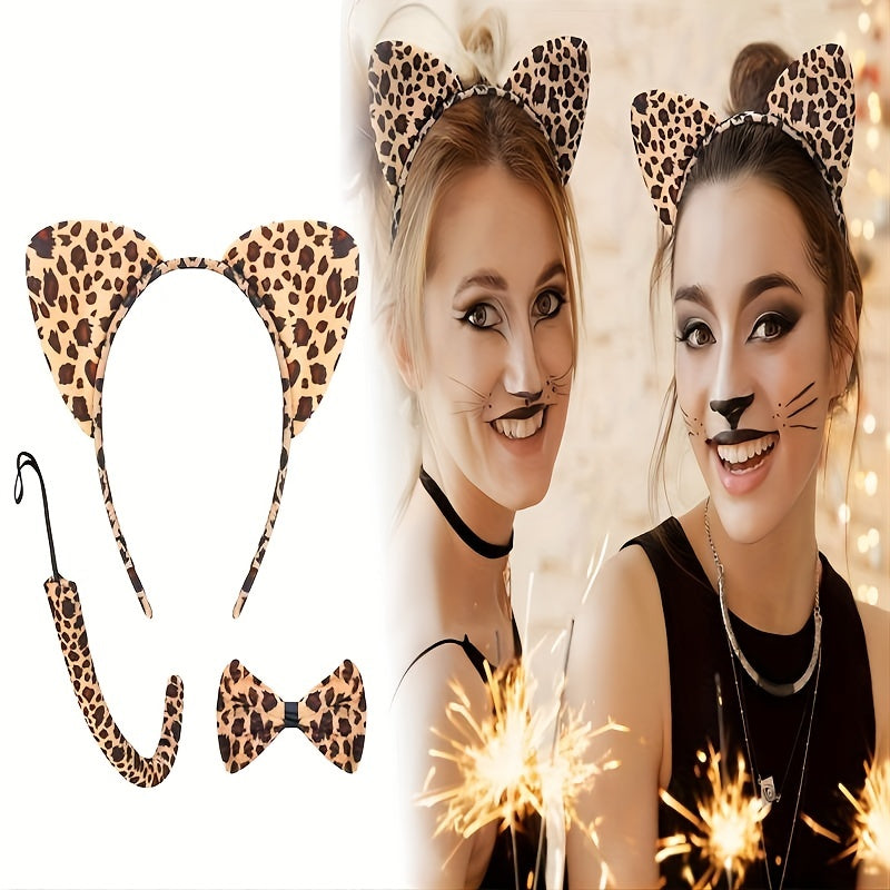 Halloween Cat Cosplay Accessories Set for Children and Adults