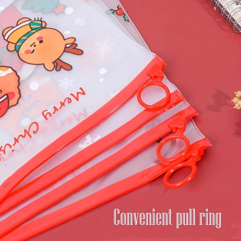 10pcs A5 Christmas File Bag Student Activities & Office Stationery