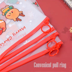 10pcs A5 Christmas File Bag Student Activities & Office Stationery