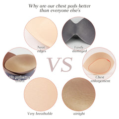 2 Pairs Reusable Bra Insert Pads Soft Anti-convex Enhancer