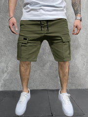 Men's Cargo Shorts Active Elastic Waist Sports Shorts