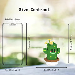 Gift Cactus Block Decorative Ornament, Christmas & Halloween