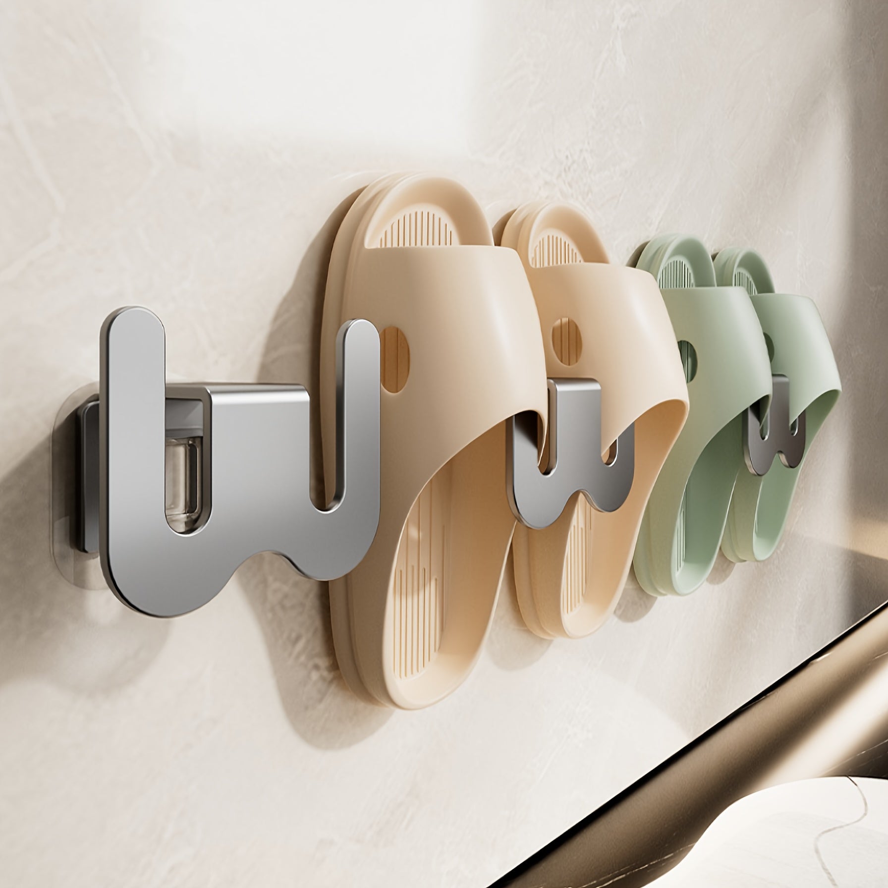 Bathroom Slipper Rack Hanging Storage - Bathroom Supplies Organizer