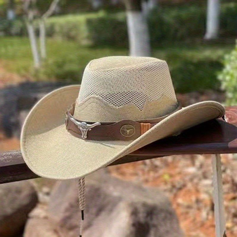 Western Cowboy Hat for Outdoor Travel Sunscreen Shading Vacation