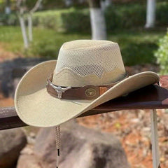 Western Cowboy Hat for Outdoor Travel Sunscreen Shading Vacation