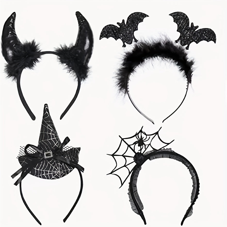 Halloween Bat Headwear Spider Horn Hairband