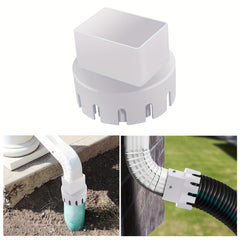 Upgrade Your Rain Gutter System w/ 1pc Downspout Adapter Drain Fittings