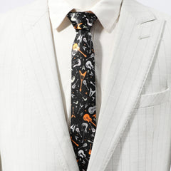 College Style Hip hop Musical Note Necktie