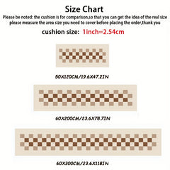 Checkerboard Area Rug Long Hallway Kitchen Mat Bath Mat