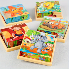 Marineland Wooden Sorting Toy 6 Patterns for Cognitive Skills