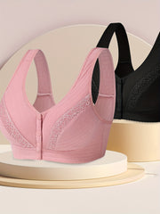 2pcs Women's Push Up Sports Bra Yoga Running