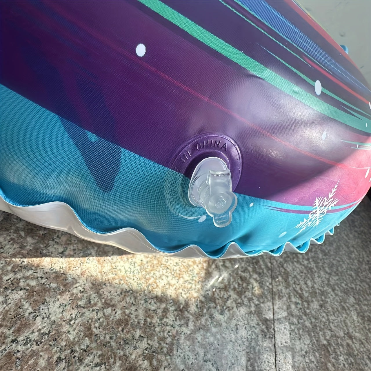 Outdoor Thickened Skiing Ring Inflatable Sled Skiing Toy with Pump