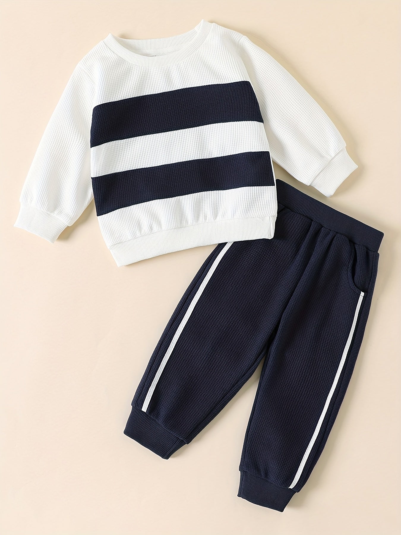 Boys Sweatshirt Set Autumn Winter Pullover & Pants Set