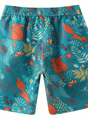 Men's Palm Tree Beach Shorts for Summer