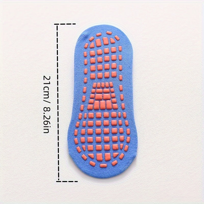 Teen's Solid Yoga Socks with Grip for Outdoor Activities