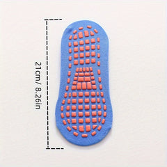 Teen's Solid Yoga Socks with Grip for Outdoor Activities
