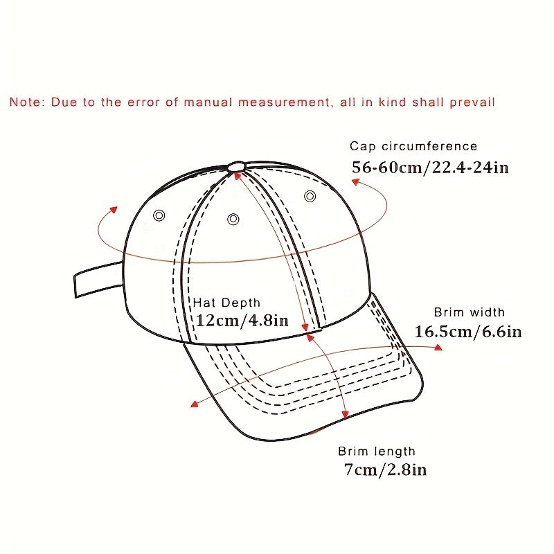 Men's Baseball Cap Sun Protection UV Protection Fox Embroidery Cap