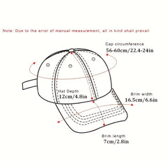 Men's Baseball Cap Sun Protection UV Protection Fox Embroidery Cap