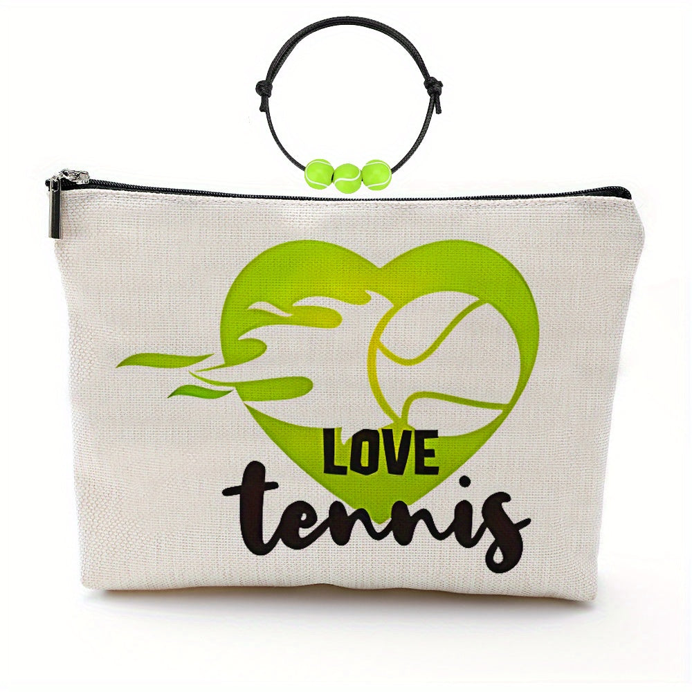 Tennis Makeup Bag & Bracelet Gift Set