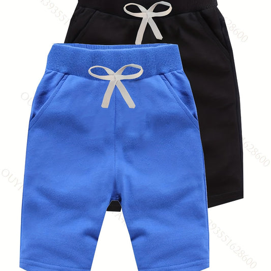 2pcs Boys Casual Shorts Soft Comfortable Breathable for Summer