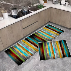 2pcs Anti Fatigue Kitchen Rug Set Non Slip Waterproof Machine Washable Carpet