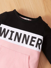 Baby Cotton Bodysuit Autumn WINNER Block Jumpsuit