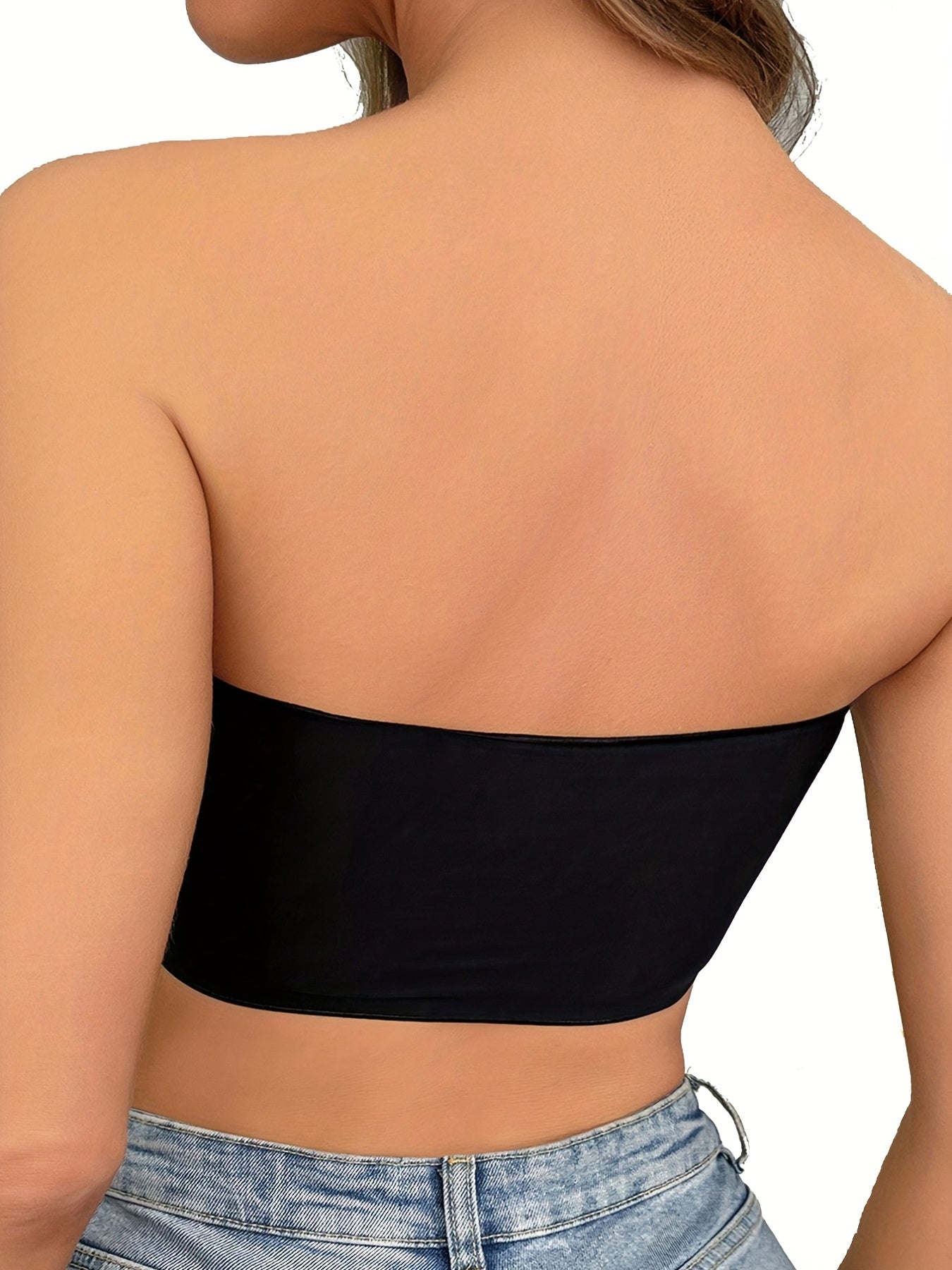 Floral Lace Strapless Bandeau Bras