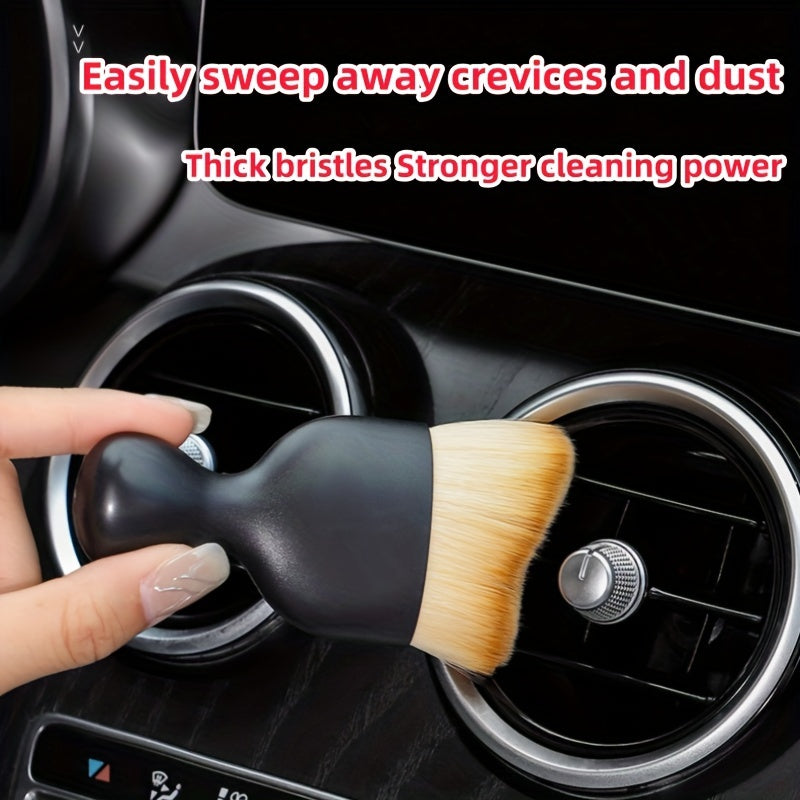 Soft Bristle Car Interior Cleaning Brush Air Conditioner Outlet Gap Dust Remover