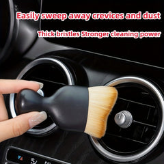 Soft Bristle Car Interior Cleaning Brush Air Conditioner Outlet Gap Dust Remover