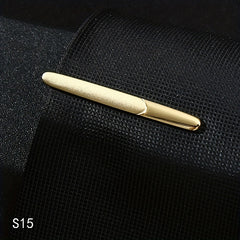 Men's Business Striped Matte Tie Clip High end Tie Clip Weddings Business Partie